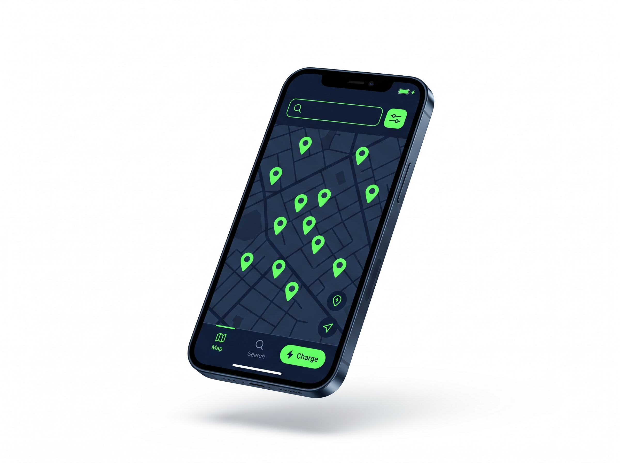 White Label EV Charging Mobile App Mockup